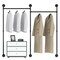 Modern Metal Pipe Clothing Hanging Rods Wall Mounted Garment Rack Display Stands